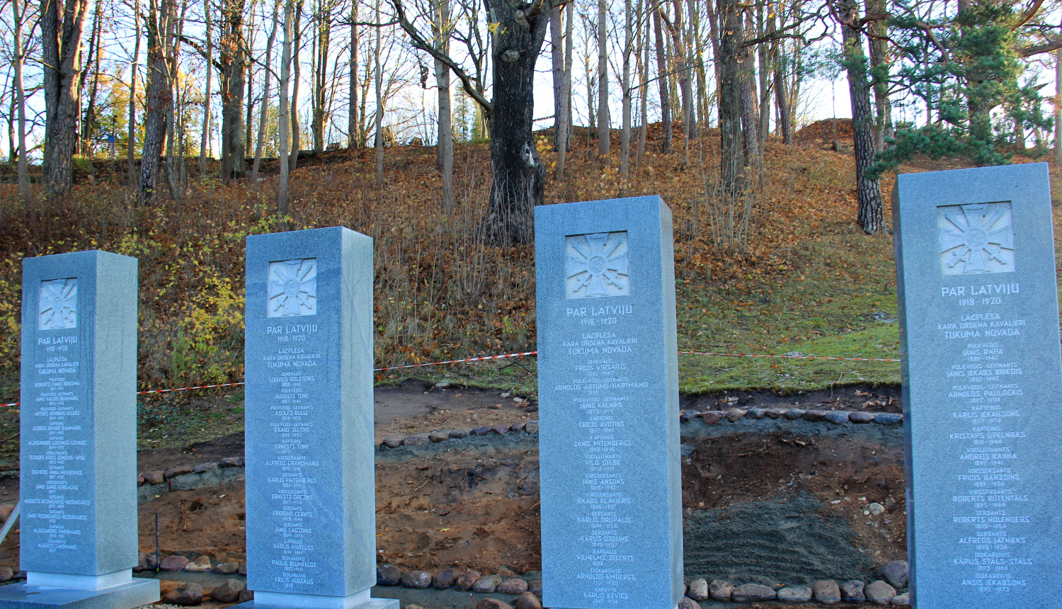 Tukuma Lāčplēša Kara ordeņa kavalieriem izveidota piemiņas vieta