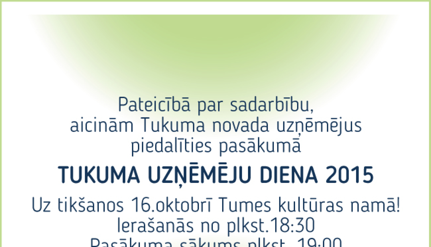 Tukuma Uzņēmēju diena 2015