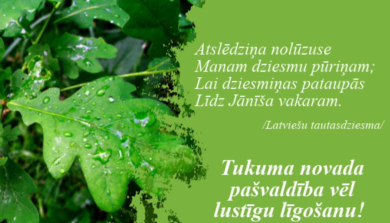 Lustīgus Līgo svētkus!