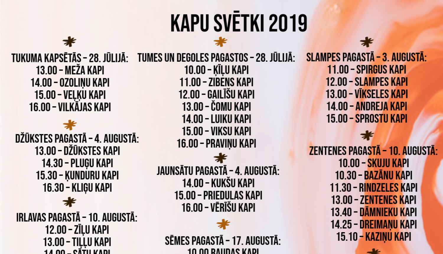 Kapu svētki 2019