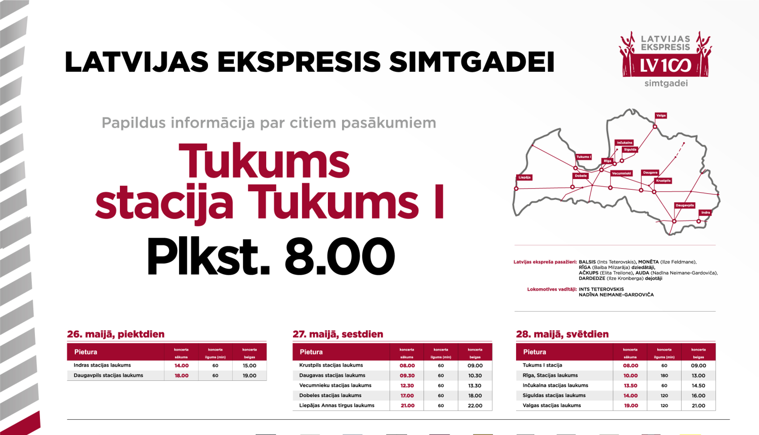 LATVIJAS EKSPRESIS SIMTGADEI jau ceļa jūtīs!