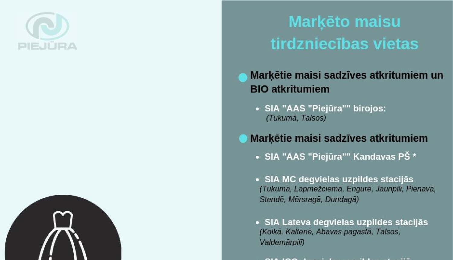 Kur iegādāties marķētos maisus nešķirotajiem sadzīves un bioloģiskajiem atkritumiem?