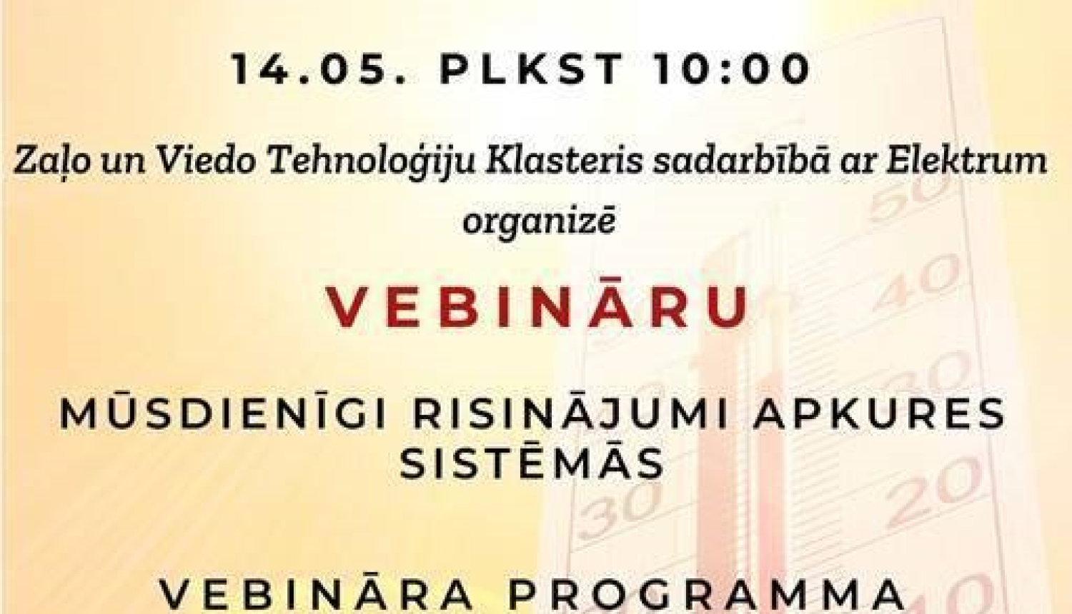 Aicinām uz pirmo vebināru "Mūsdienīgi risinājumi apkures sistēmās"