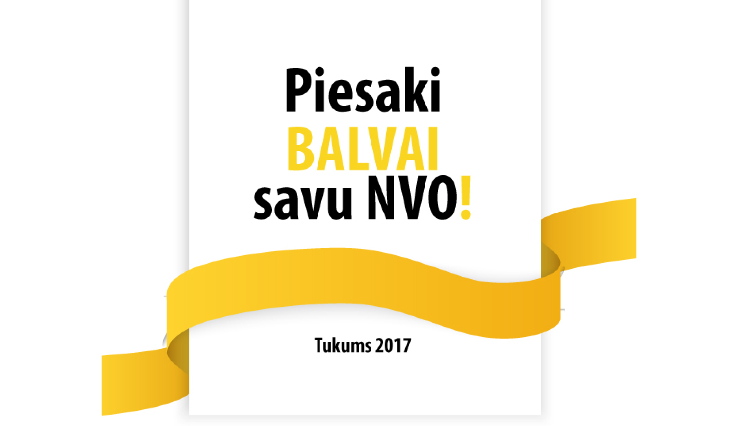 Piesaki nevalstisko organizāciju un to biedru apbalvošanai!