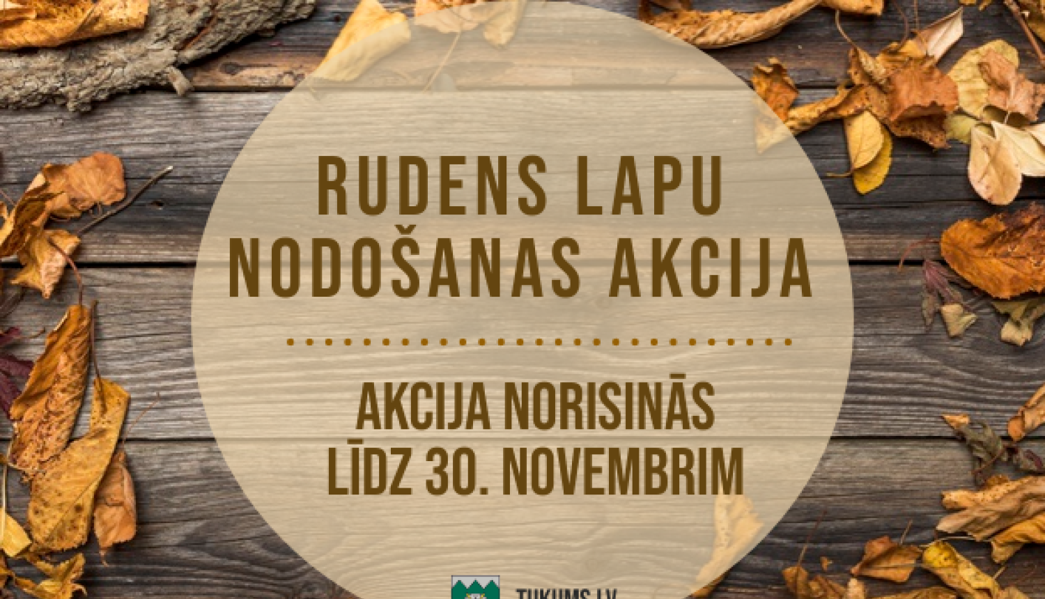 Iespēja bez maksas nodot rudens lapas