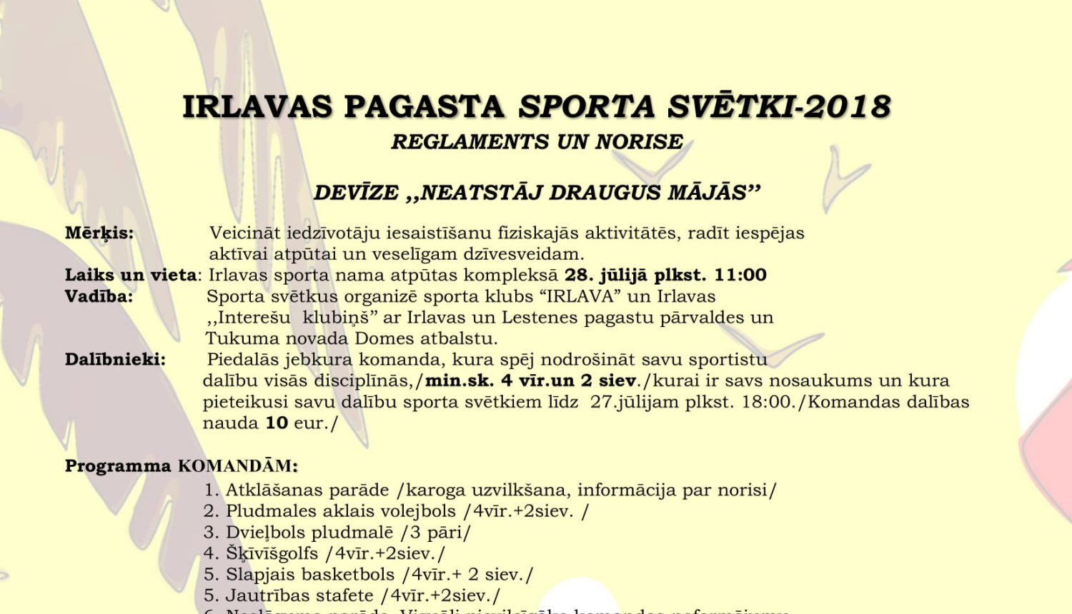 Irlavas pagasta sporta svētki