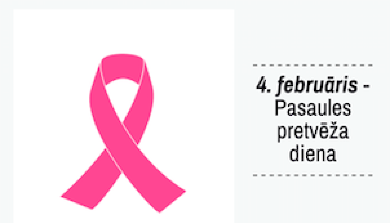 4. februāris - Pasaules pretvēža diena