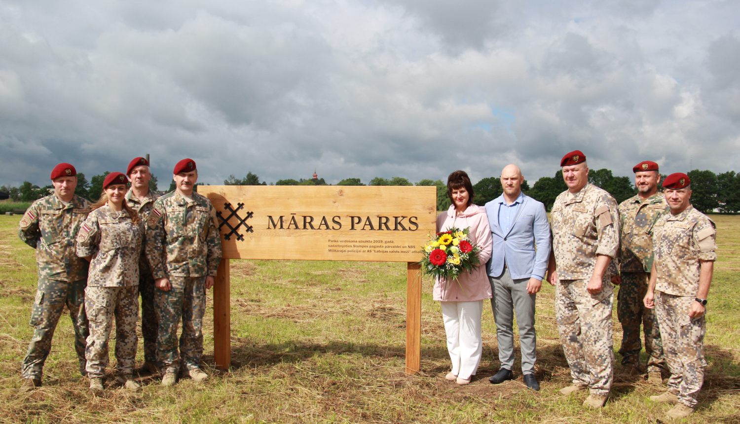 Svinīgi atklāts topošais parks Slampē – “Māras parks”