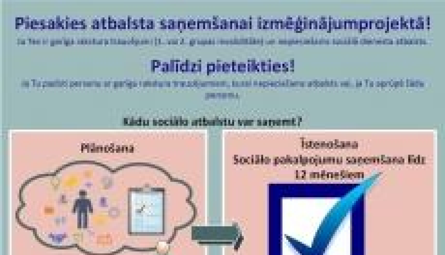 Jauna pieeja sociālo pakalpojumu nodrošināšanā pilngadīgām personām ar garīga rakstura traucējumiem
