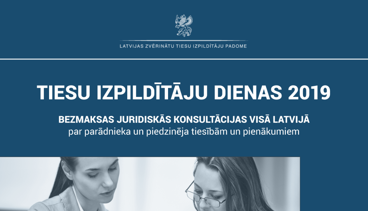 Aicina iedzīvotājus pieteikties uz bezmaksas juridiskajām konsultācijām Tiesu izpildītāju dienās