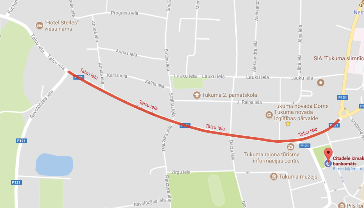 Talsu ielas labiekārtošanas darbi