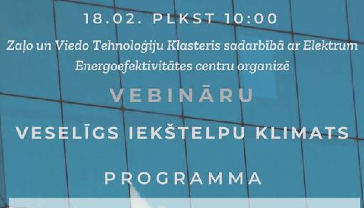 Vebinārs "Veselīgs iekštelpu klimats"