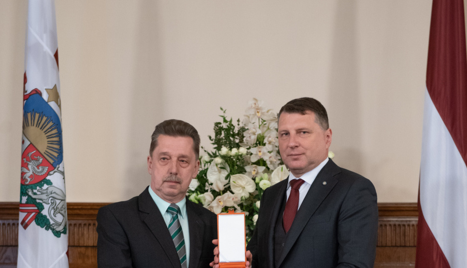 Irlavas un Lestenes pagastu pārvaldes vadītājam pasniegts augstākais valsts apbalvojums