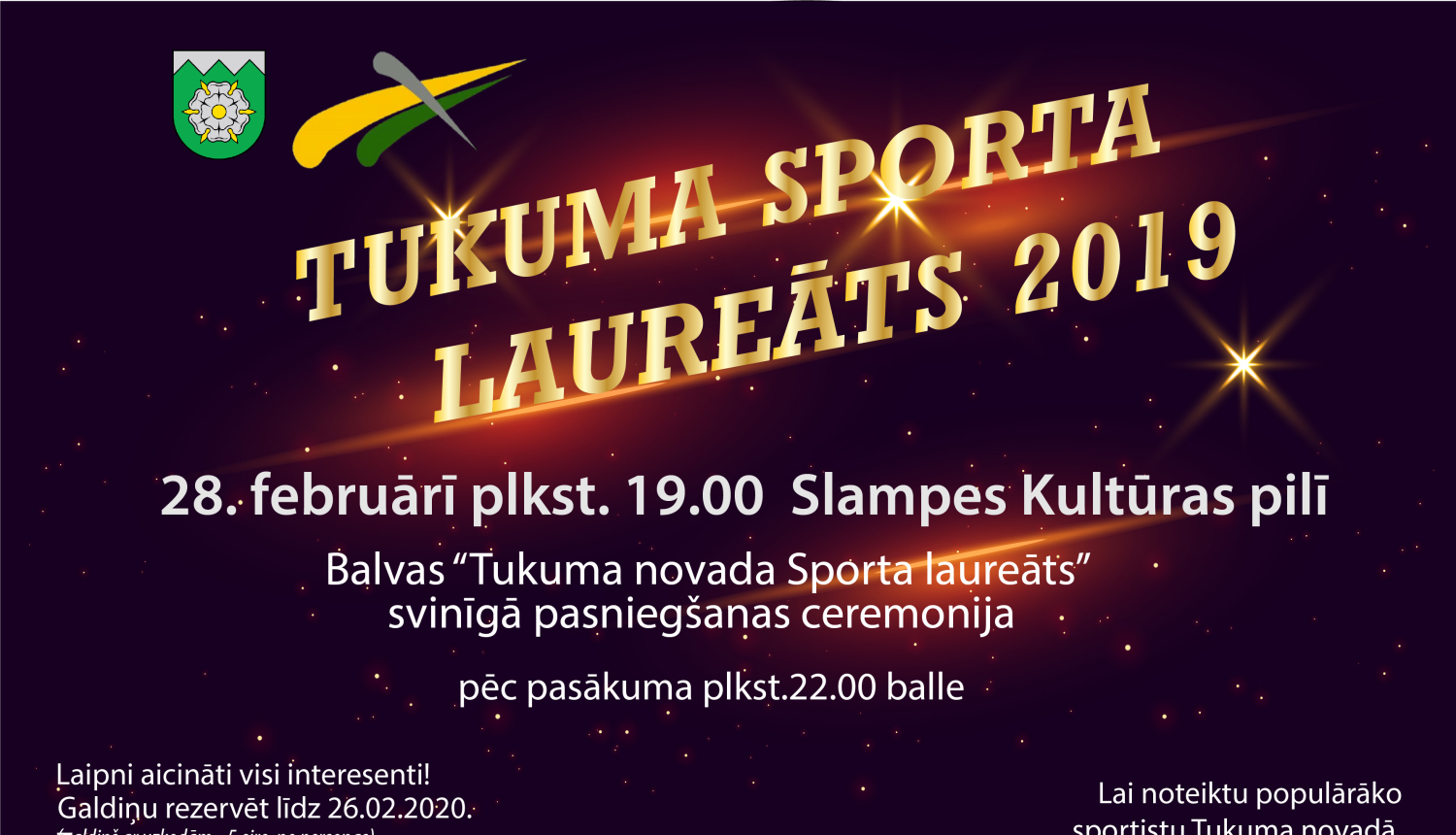 "Sporta laureāts 2019" balvu pasniegšana šogad notiks 28.02.2020.