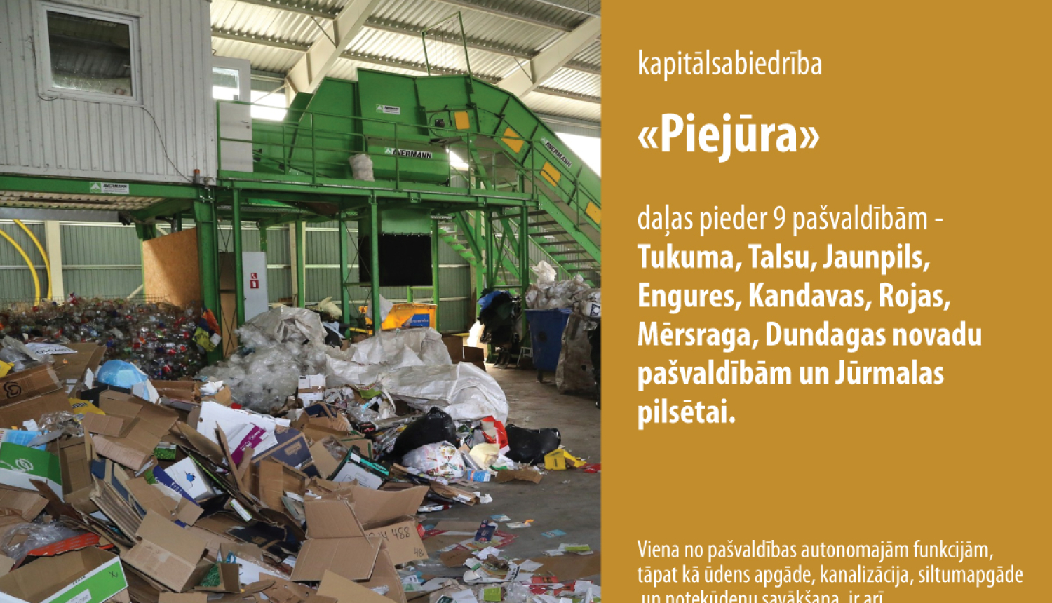 Arī Talsu novads atkritumu izvešanu deleģēs pašvaldībai