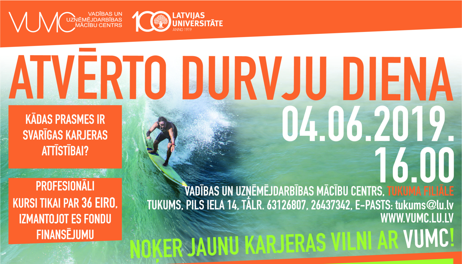 Atvērto durvju diena LU Tukuma filiālē