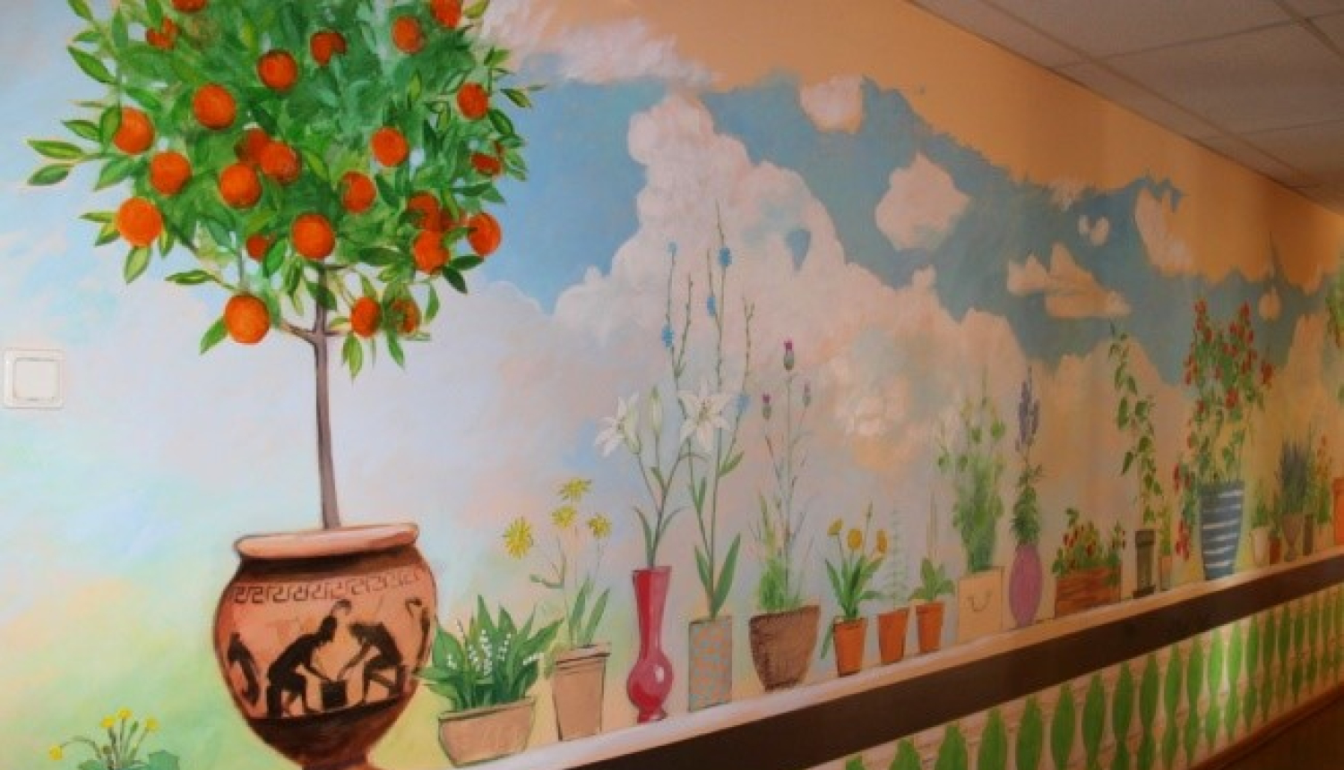 Tukuma slimnīcas Bērnu nodaļā tapuši sienu gleznojumi