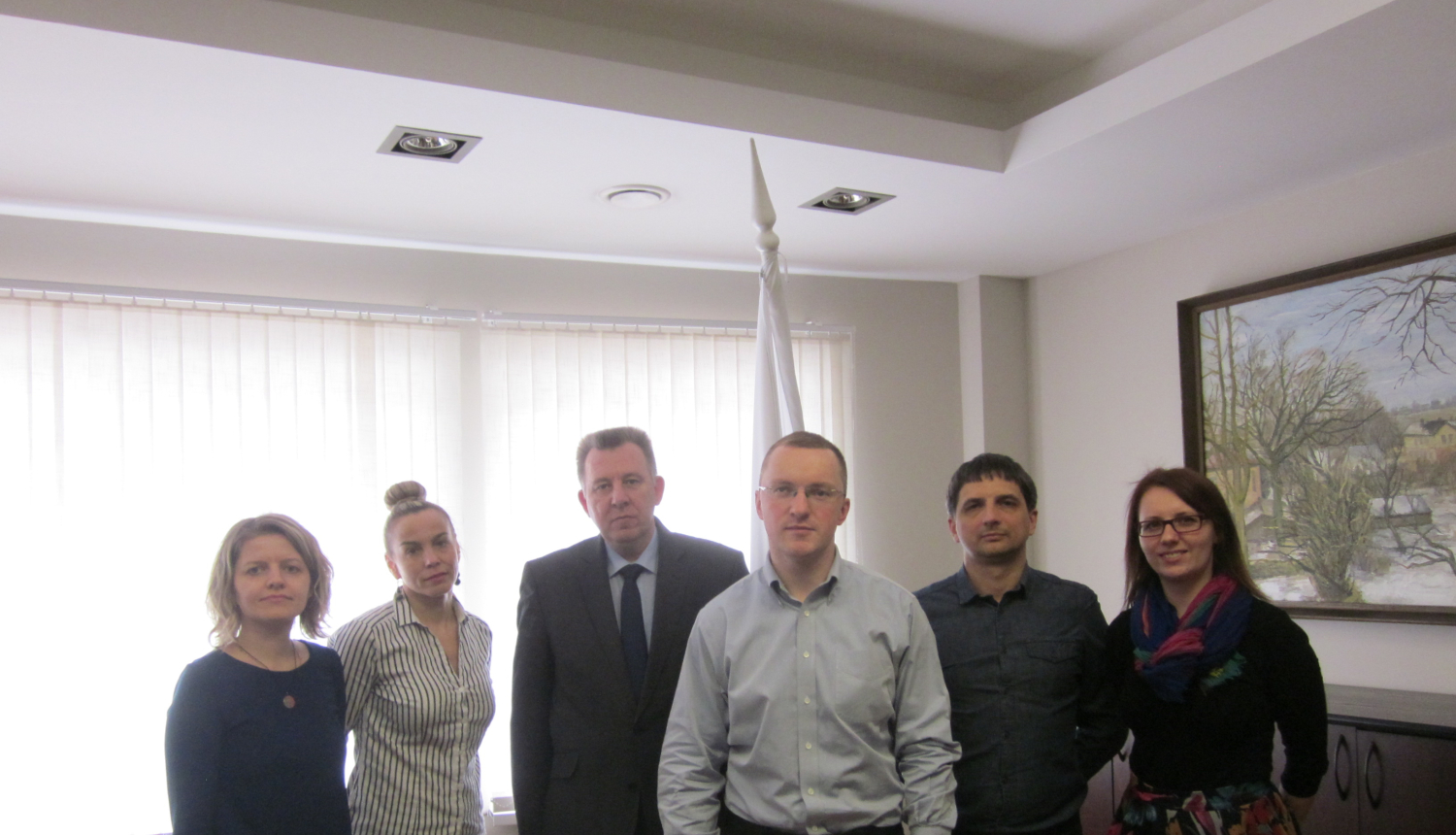 Tukuma novada Domes EnergoKomanda tiekas ar Domes priekšsēdētāju