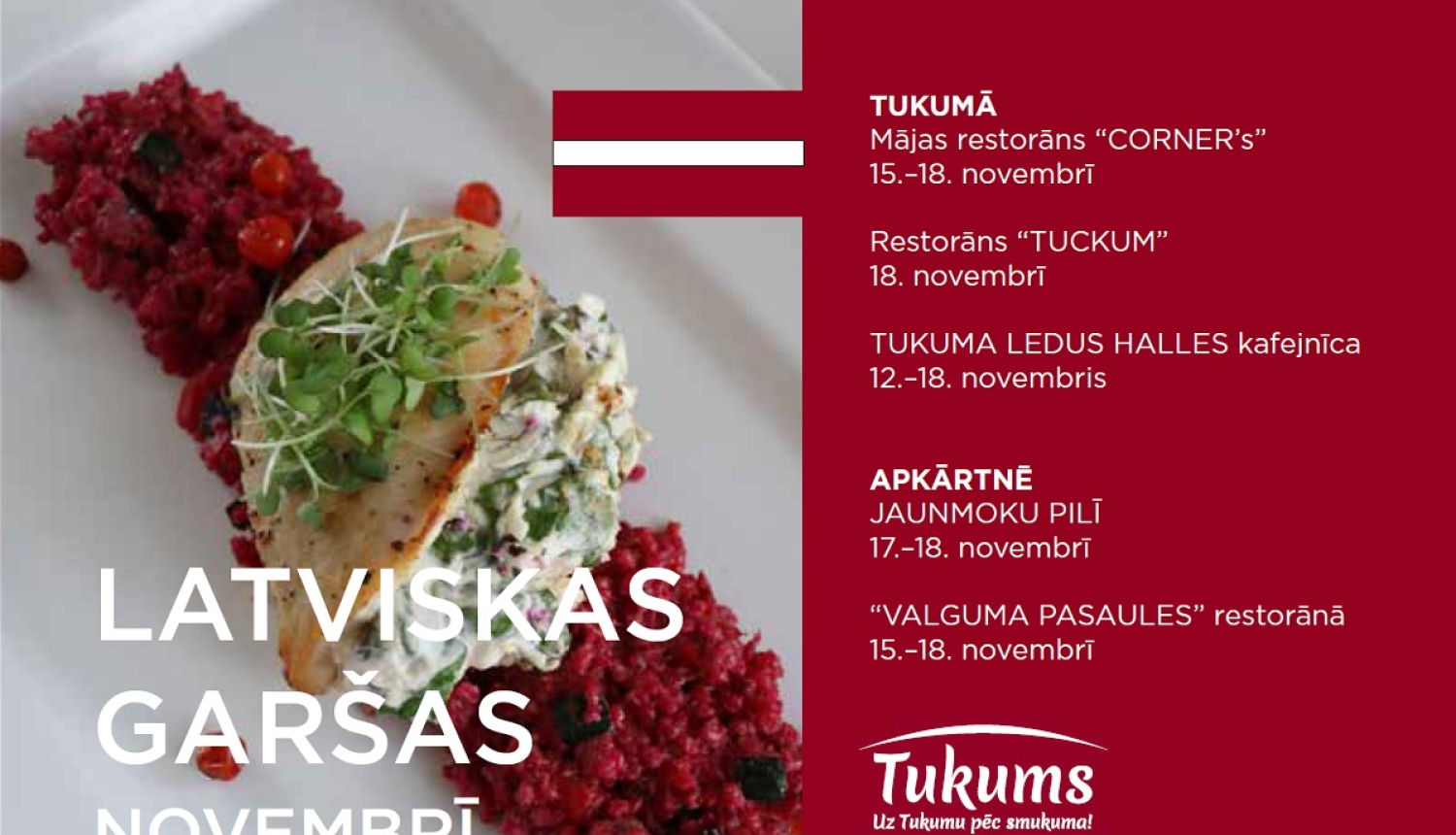 Patriotiskā garšas nedēļa Tukuma pusē!