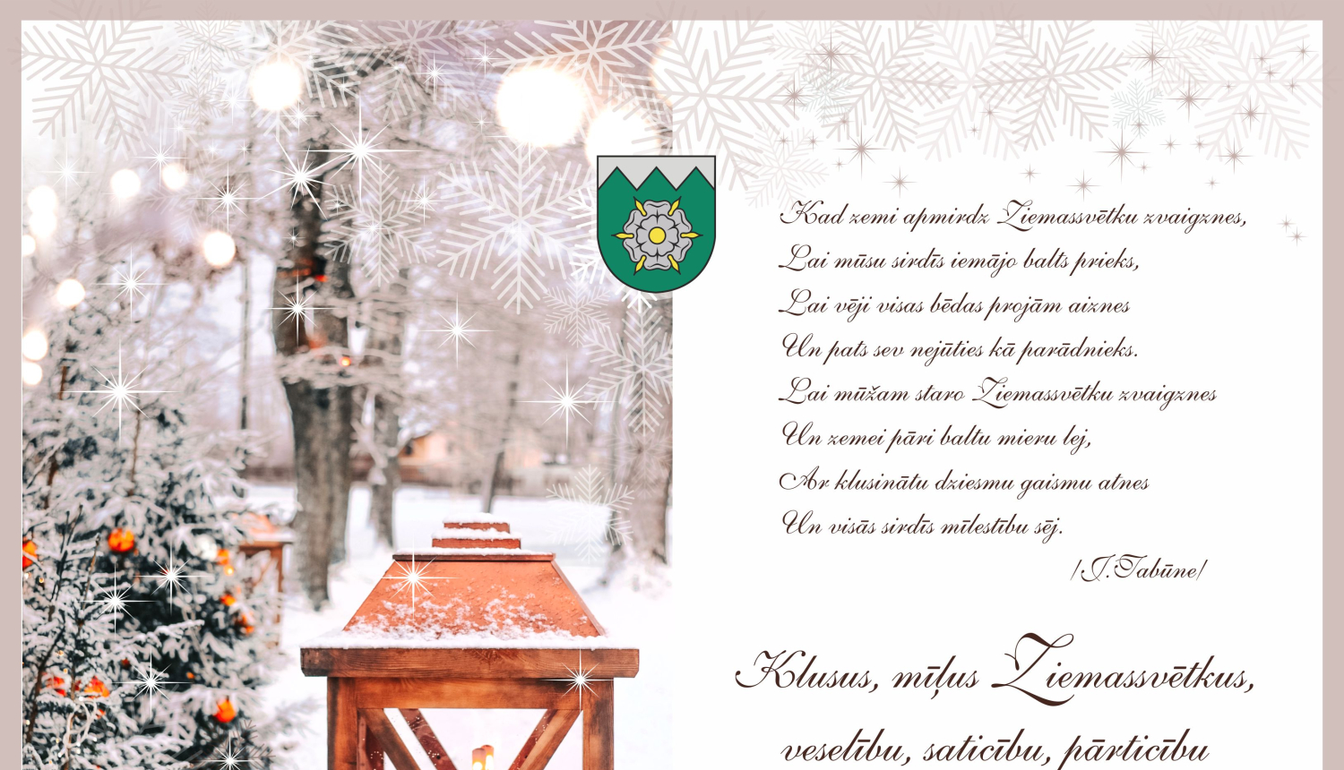 TUKUMA NOVADA DOMES PRIEKŠSĒDĒTĀJS SVEIC SVĒTKOS!