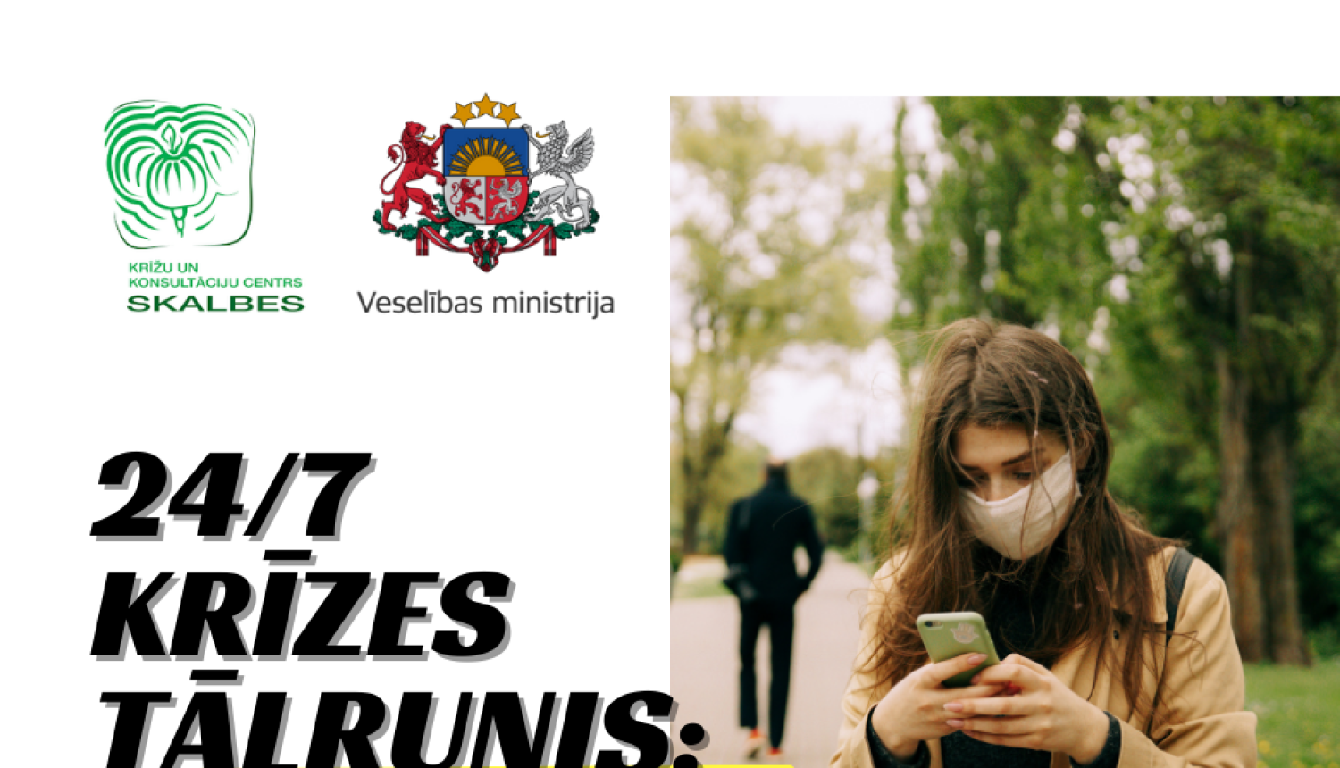 Jauns bezmaksas krīžu tālrunis