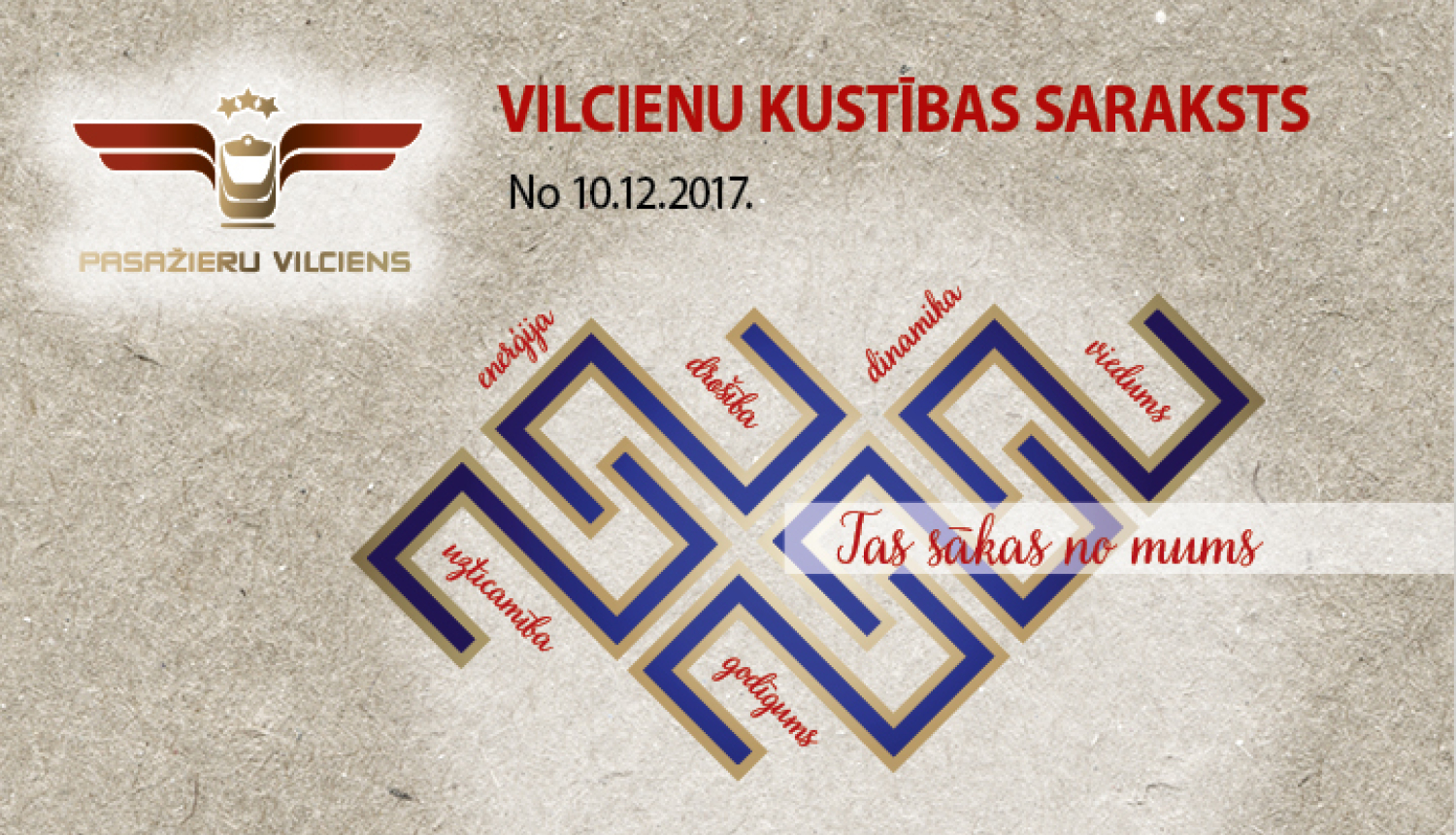 10. decembrī stāsies spēkā ziemas sezonas vilcienu kustības saraksts