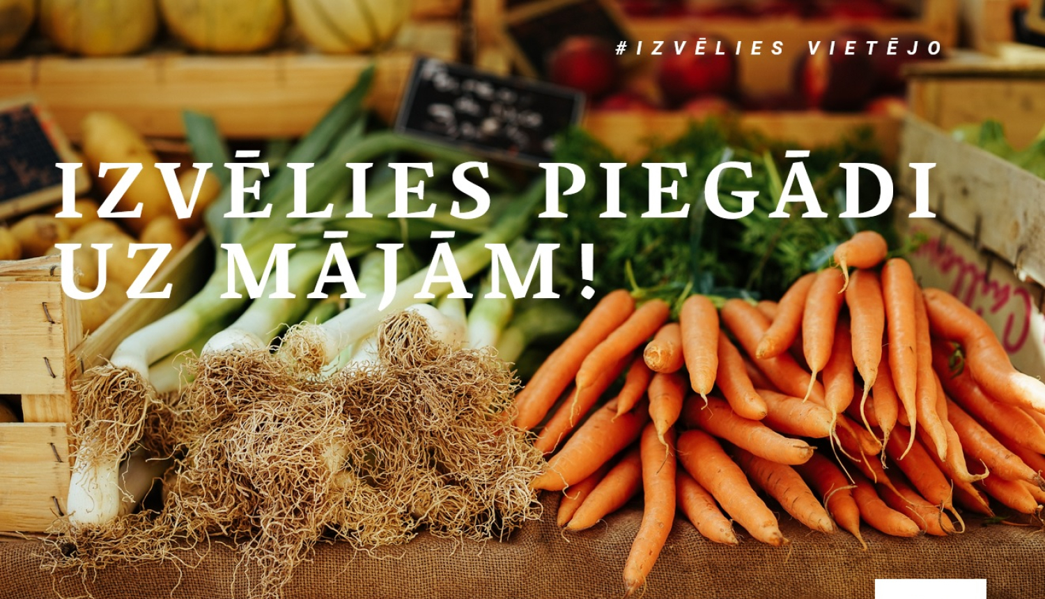 Izveidots uzņēmumu saraksts, kas piedāvā pārtikas produktu piegādi Tukuma novadā