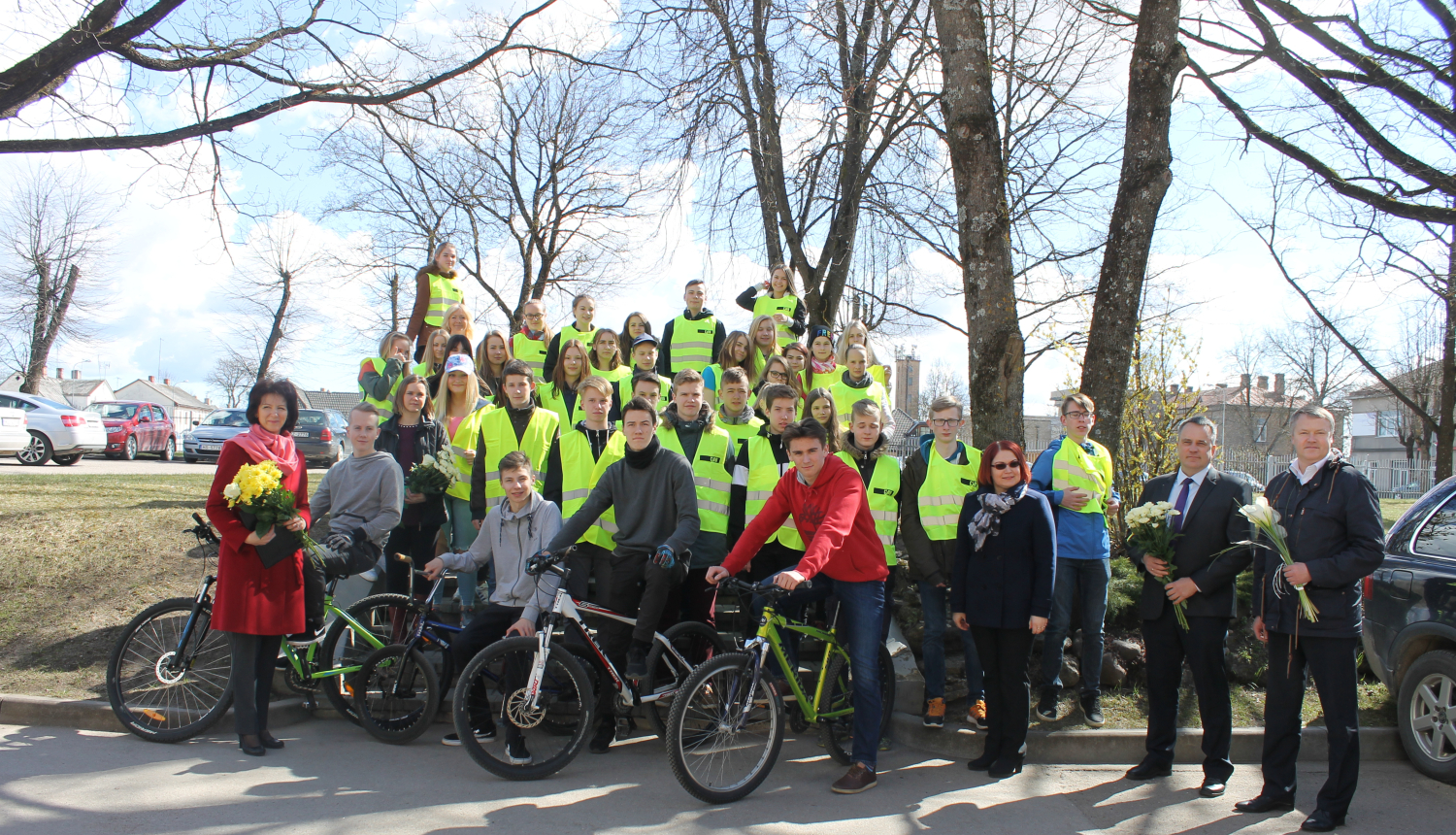 Velosipēdu novietnes svinīgā atklāšana