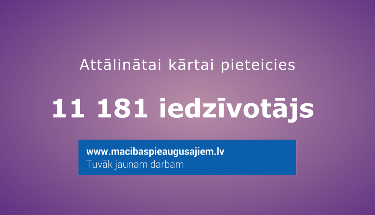 Attālinātām mācībām pieaugušajiem pieteikušies vairāk nekā 11 000 iedzīvotāju