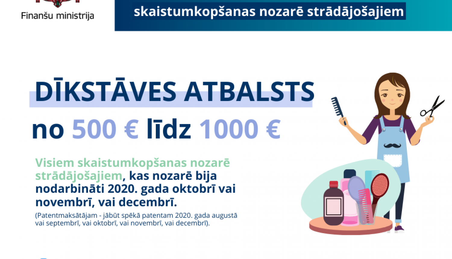 Skaistumkopšanas nozarē strādājošos aicina pieteikties atbalstam