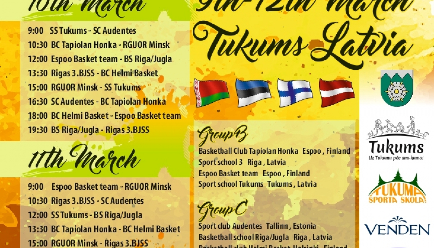 Eiropas meiteņu basketbola līgas sacensības Tukumā