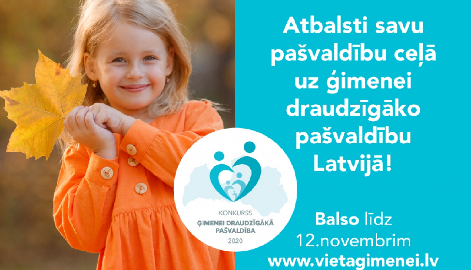 Līdz 12. novembrim aicina balsot par ģimenei draudzīgāko pašvaldību