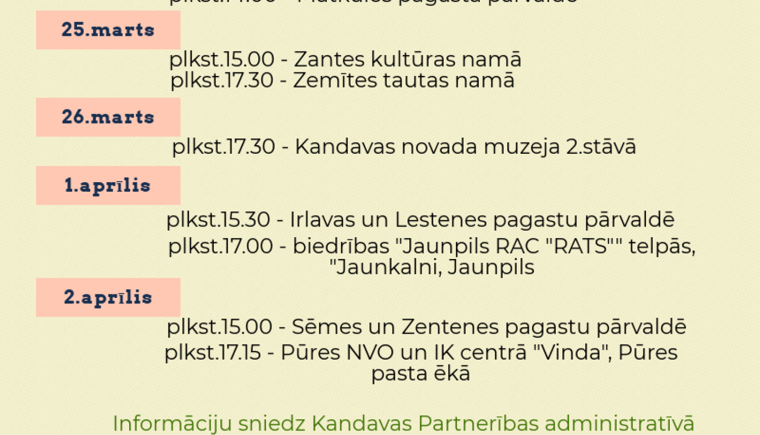 Izsludināti semināri par LEADER projektu iespējām