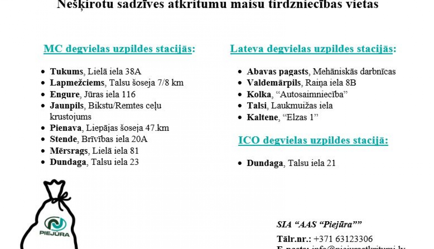 Par SIA “Atkritumu apsaimniekošanas sabiedrība “PIEJŪRA”” ierobežojumiem vīrusa COVID-19 izplatībai