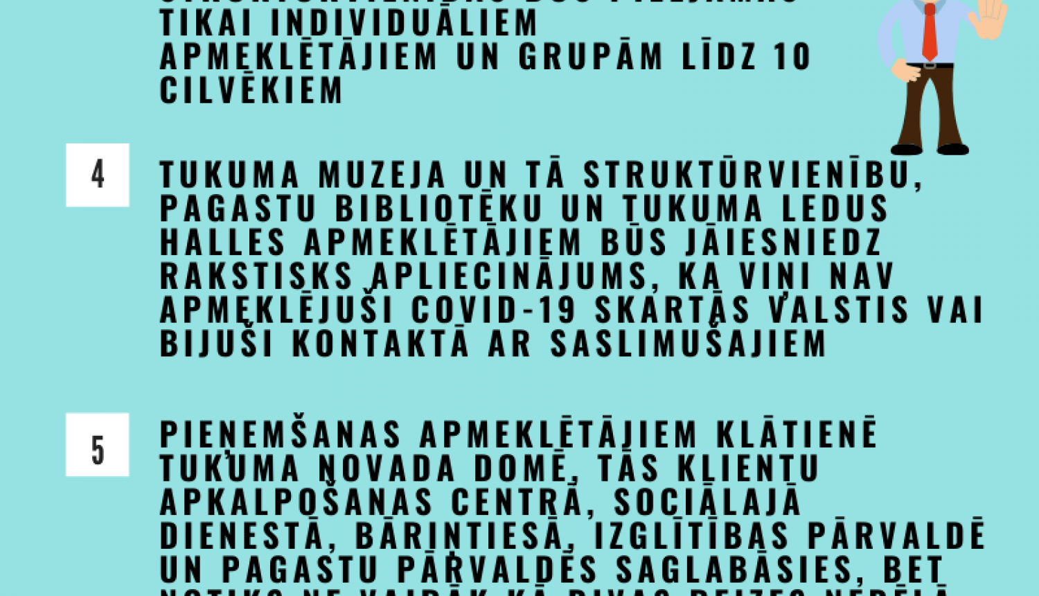 Tukuma novada Domes paziņojums saistībā ar COVID-19 izplatību