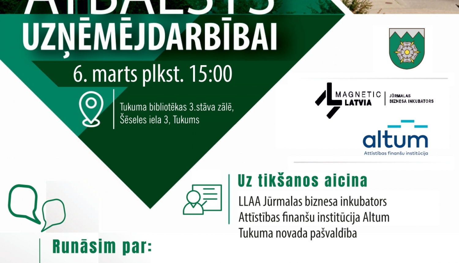 Notiks seminārs “Uzņēmējdarbības atbalsts”