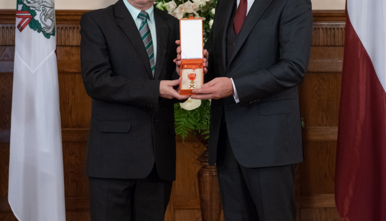 Irlavas un Lestenes pagastu pārvaldes vadītājam pasniegts augstākais valsts apbalvojums