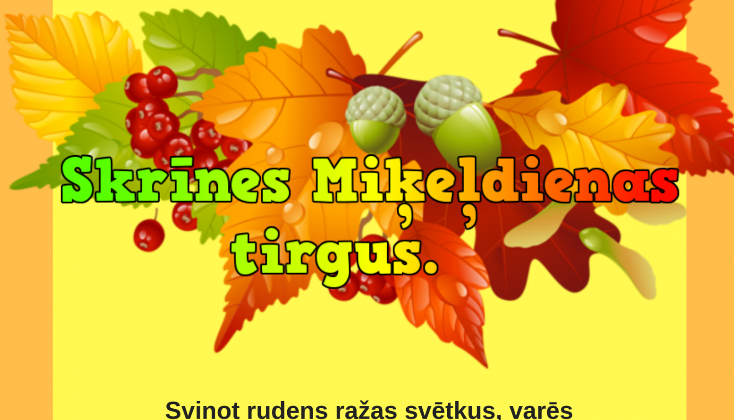 Skrīnes Miķeļdienas tirgus