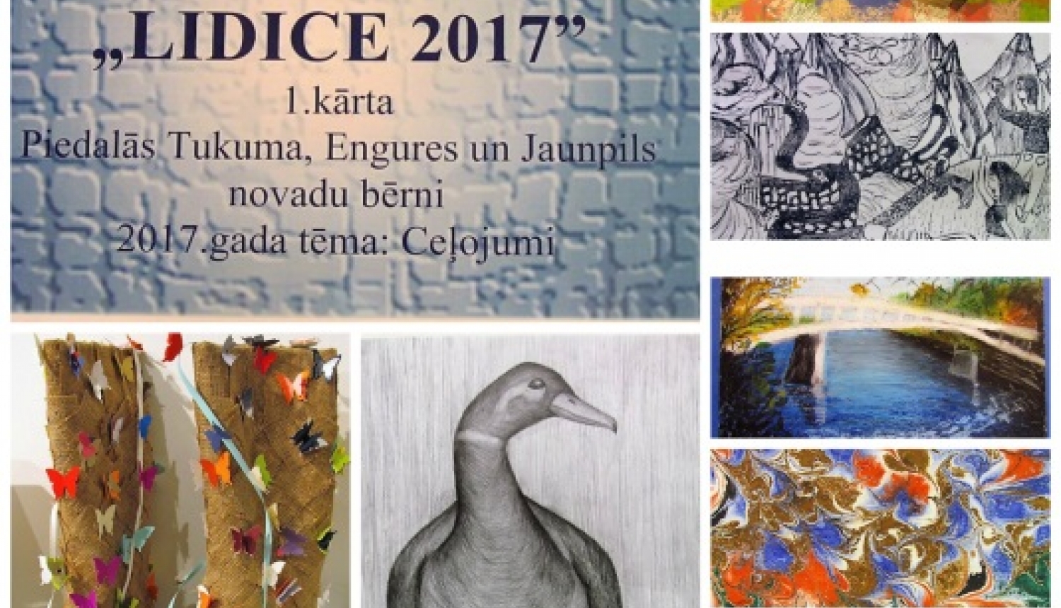 Aicinām apmeklēt 45.starptautisko bērnu mākslas izstādi "Lidice 2017"