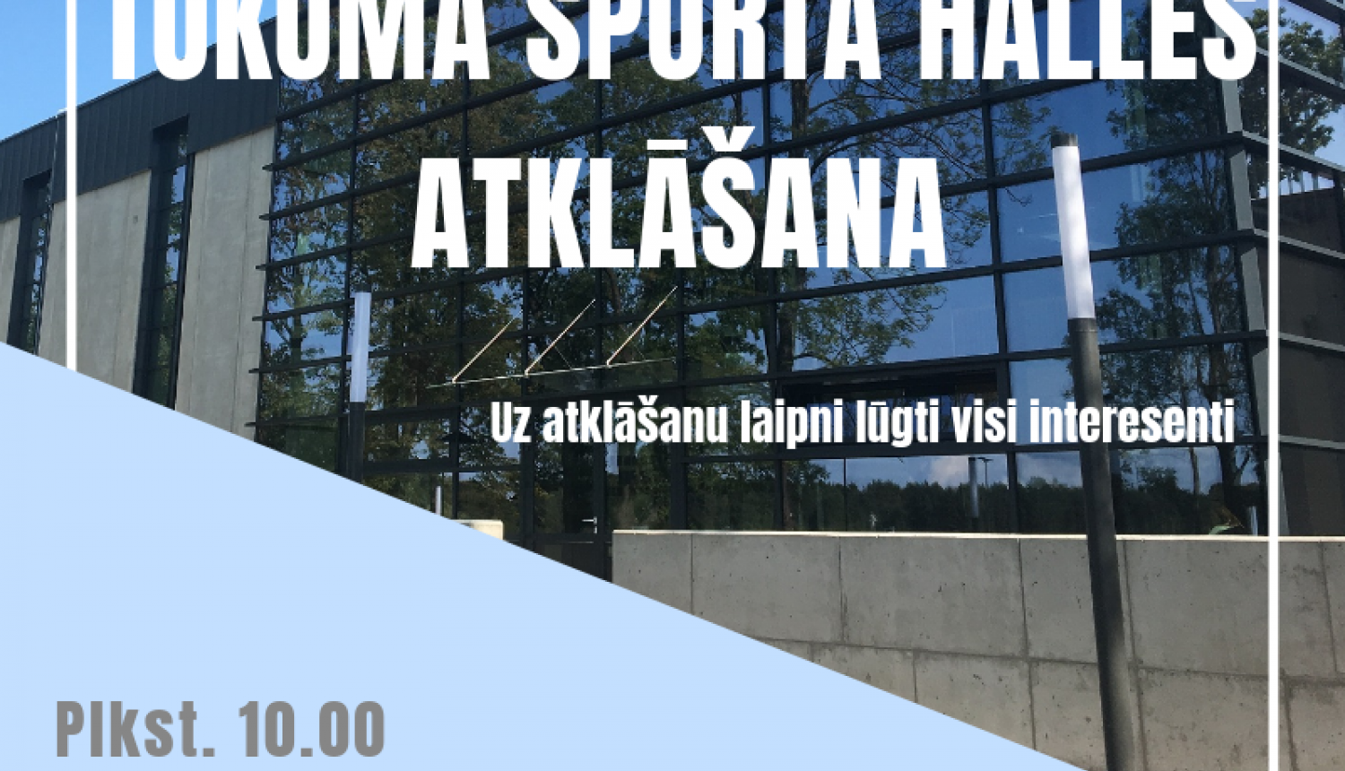 Olimpiskajā dienā atklās Tukuma sporta halli